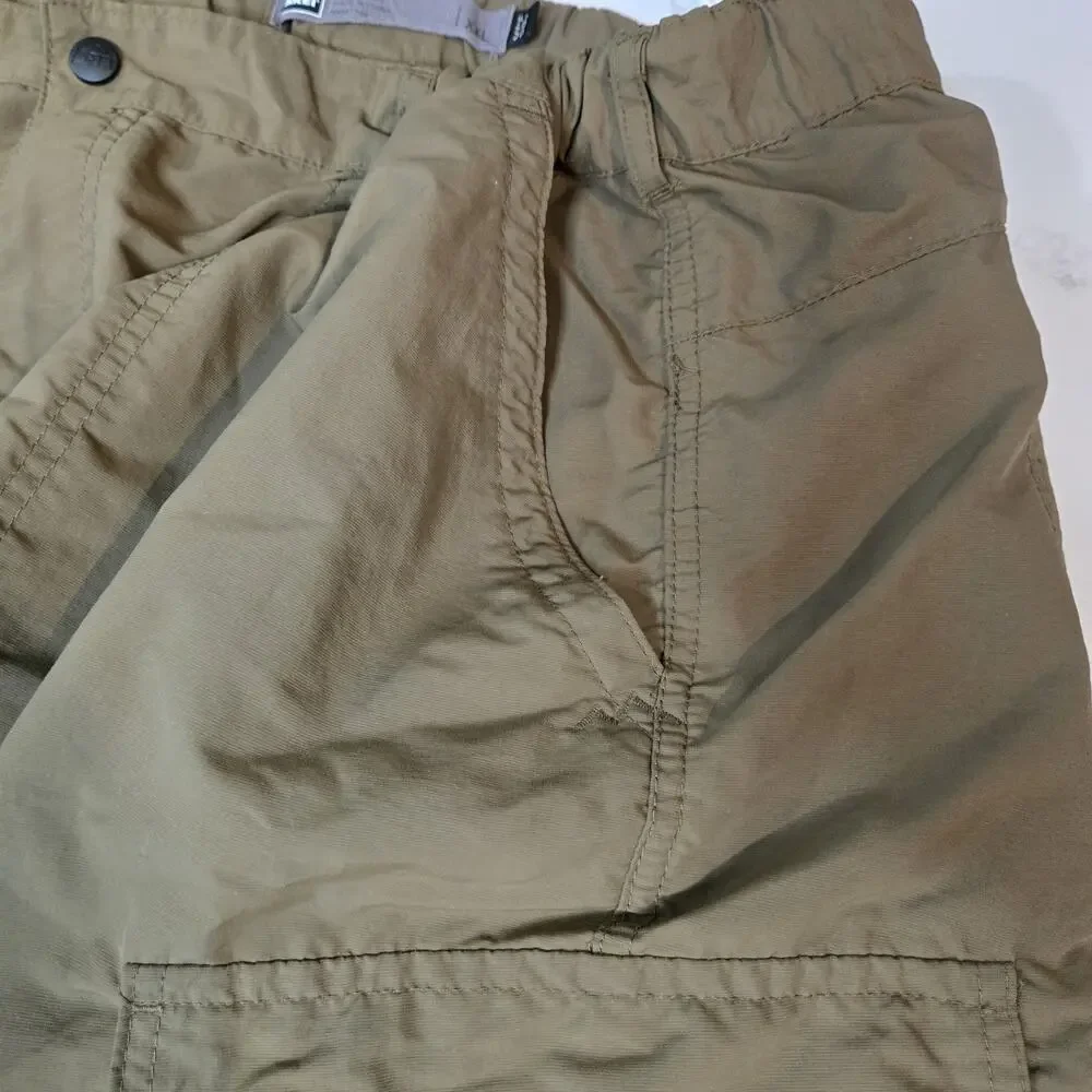 REI Shorts Mens XXL Olive‎ Green Nylon Cargo UPF 50+ Outdoors Hiking Gorpcore